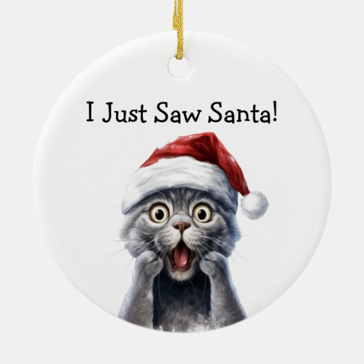 Kitty Christmas Mischief Cat Ornament (Hinten)