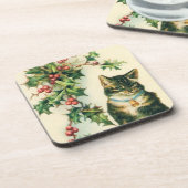 Kitty Christmas Untersetzer (Linke Seite)