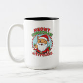 Kitty Claus, 15 oz Two-Tone Coffee Mug Zweifarbige Tasse (Links)