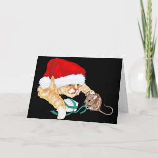 Kitty Claus Feiertagskarte