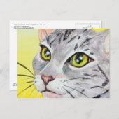 Kitty Closeup Postcard Postkarte (Vorne/Hinten)