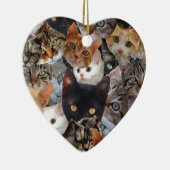 Kitty Collage Keramik Ornament (Rechts)