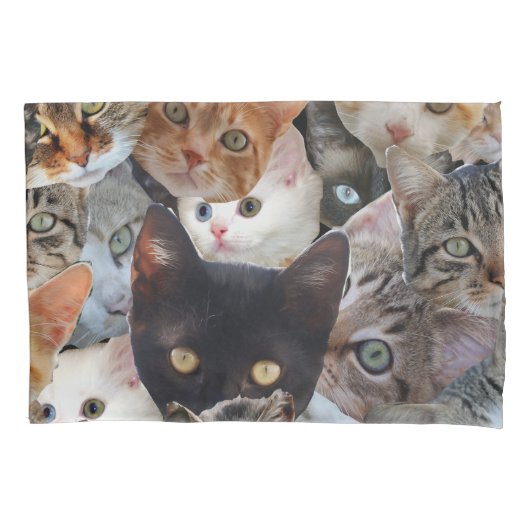 Kitty Collage Kissenbezug (Vorderseite)