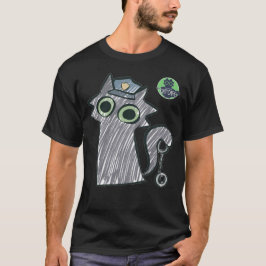 Kitty Cop – Purrtect & Serve Herren Dark T-Shirt