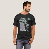 Kitty Cop – Purrtect & Serve Herren Dark T-Shirt (Vorne ganz)