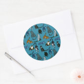 Kitty Corner Cat Pattern Stickers (Umschlag)