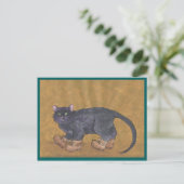 Kitty Costume Postkarte (Stehend Vorderseite)