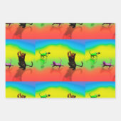 Kitty Cove Wrapping Paper Flat Sheet Set 3 Geschenkpapier Set (Vorderseite)