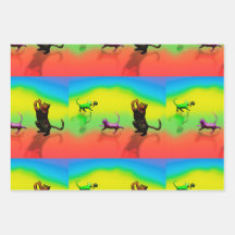 Kitty Cove Wrapping Paper Flat Sheet Set 3