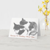 Kitty cuddle Image Karte (Gelbe Blume)
