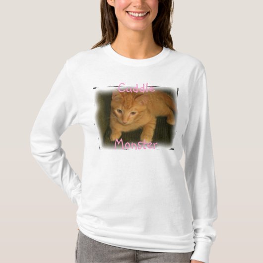 Kitty 'Cuddle Monster' Women's Long-Ärmel-Shirt T-Shirt (Vorderseite)