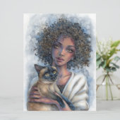 Kitty Cuddles Art Card (Stehend Vorderseite)