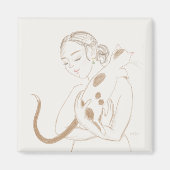 Kitty Cuddles Magnet (Vorne)