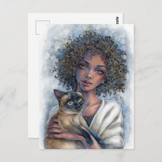 Kitty Cuddles Postkarte (Vorne/Hinten)