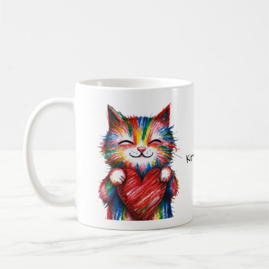 Kitty Cuddles Tasse (Links)