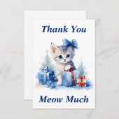 Kitty Danky Card Dankeskarte (Vorne/Hinten)