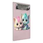 Kitty_dgn.4- von Maaya_Prints, Mini Klemmbrett (Schrägansicht)