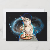 Kitty Dj Cat Einladung (Rückseite)