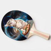 Kitty dj Katze Tischtennis Schläger (Seitenansicht)