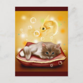 Kitty Dreams Postkarte (Vorderseite)