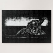 Kitty drinnen puzzle (Horizontal)