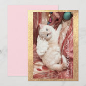Kitty Engel für Weihnachten Dankeskarte (Vorne/Hinten)
