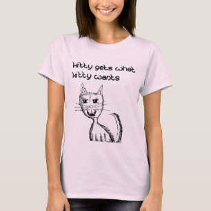 Kitty erhält, welcher Kitty Shirt will