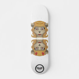 Kitty evil Engel niedlicher Tiere Illustration Skateboard