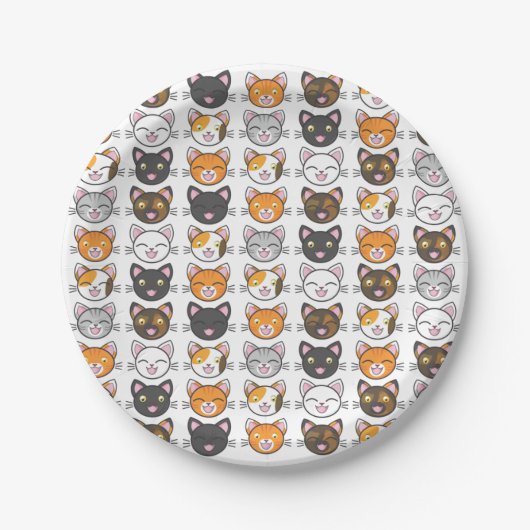 Kitty Faces Cat Themed Paper Teller (Vorderseite)