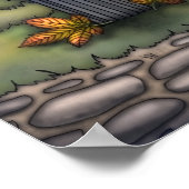 Kitty Fairies über die Kunst der Herbstnacht Poster (Ecke)