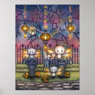 Kitty Fairies über die Kunst der Herbstnacht Poster