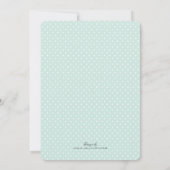 Kitty Family Mint Paare Kinderdusche einladen Einladung (Rückseite)