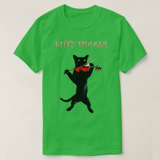 Kitty Fiddler T-Shirt (Design vorne)