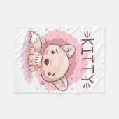 Kitty Fleece Blanket (Vorderseite (Horizontal))