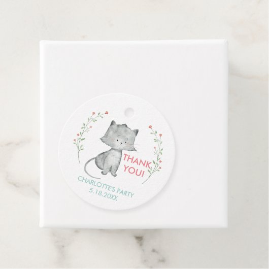 Kitty Floral Geschenkanhänger (Beispiel)