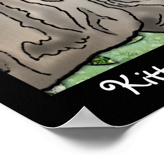 Kitty, Fuschia & Tweet Poster (Ecke)