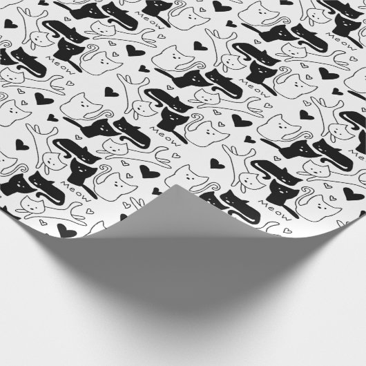 Kitty Galore Pattern Geschenkpapier (Ecke)