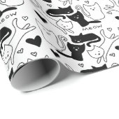 Kitty Galore Pattern Geschenkpapier (Rolleneckpunkt)