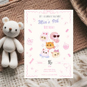 Kitty Girl Birthday Invitation Einladung