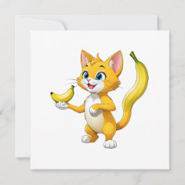 "Kitty Goes Bananas" Feiertagskarte