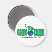KITTY-GOING-GREEN MAGNET (Vorderseite/Rückseite)