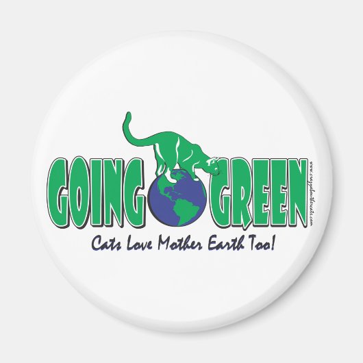 KITTY-GOING-GREEN MAGNET (Vorne)