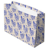Kitty Große Geschenktasche Geschenktüte (Rückseite Schrägansicht)