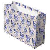 Kitty Große Geschenktasche Geschenktüte (Vorderseite Schrägansicht)