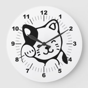 Kitty Große Wanduhr