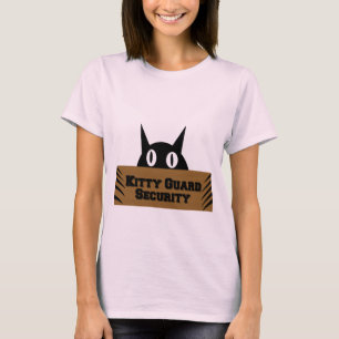 Kitty Guard Security Funny Meme T-Shirt