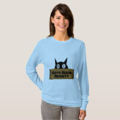 Kitty Guard Security Funny Meme T-Shirt (Vorne ganz)