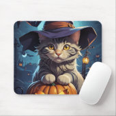 Kitty Halloween Mousepad (Mit Mouse)
