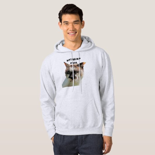Kitty hat ein bitteres Nickerchen Hoodie (Vorne ganz)