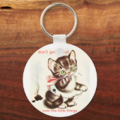 Kitty hat Unfall gekackt Schlüsselanhänger (Vorderseite)